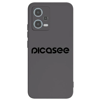 Picasee silikonowe czarne etui na Xiaomi Redmi Note 12 5G - Picasee - new logo - black