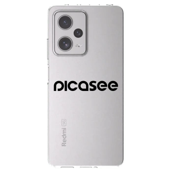 Picasee silikonowe przeźroczyste etui na Xiaomi Redmi Note 12 Pro+ 5G - Picasee - new logo - black