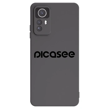 Picasee silikonowe czarne etui na Xiaomi Redmi Note 12S - Picasee - new logo - black