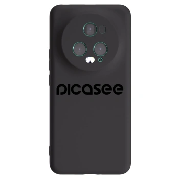 Picasee silikonowe czarne etui na Honor Magic5 Pro - Picasee - new logo - black