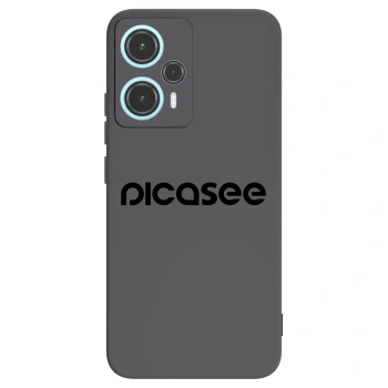 Picasee silikonowe czarne etui na Xiaomi Poco F5 - Picasee - new logo - black