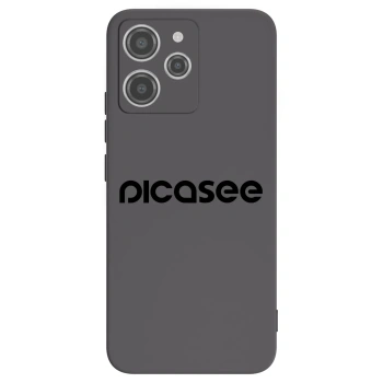 Picasee silikonowe czarne etui na Xiaomi Redmi 12 4G - Picasee - new logo - black