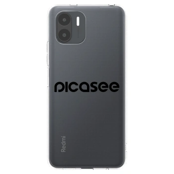 Picasee silikonowe przeźroczyste etui na Xiaomi Redmi A2 - Picasee - new logo - black