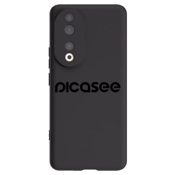 Picasee silikonowe czarne etui na Honor 90 5G - Picasee - new logo - black