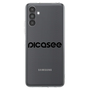 Picasee silikonowe przeźroczyste etui na Samsung Galaxy A04s A047F - Picasee - new logo - black