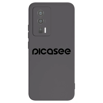 Picasee silikonowe czarne etui na Xiaomi Poco F5 Pro 5G - Picasee - new logo - black