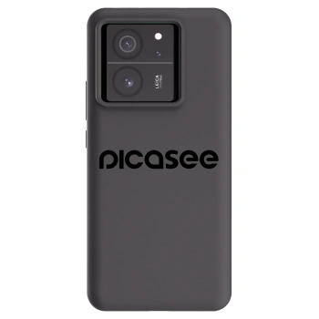 Picasee silikonowe czarne etui na Xiaomi 13T - Picasee - new logo - black
