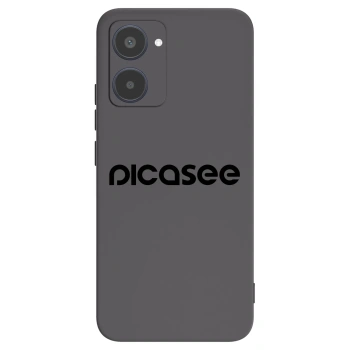 Picasee silikonowe czarne etui na Realme 10 4G - Picasee - new logo - black