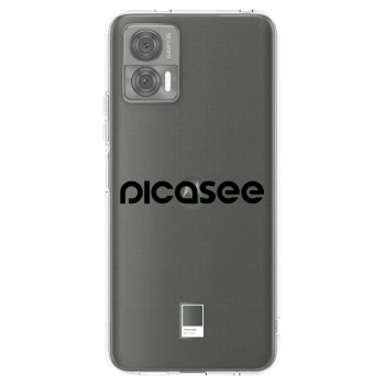 Picasee silikonowe przeźroczyste etui na Motorola Edge 30 Neo - Picasee - new logo - black