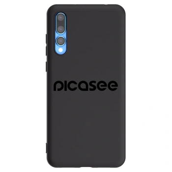 Picasee silikonowe czarne etui na Huawei P20 Pro - Picasee - new logo - black