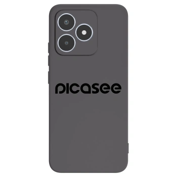 Picasee silikonowe czarne etui na Realme C53 - Picasee - new logo - black