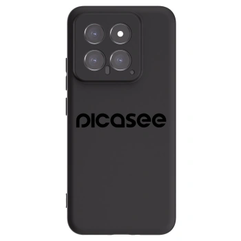 Picasee silikonowe czarne etui na Xiaomi 14 - Picasee - new logo - black