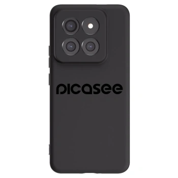 Picasee silikonowe czarne etui na Xiaomi 14 Pro - Picasee - new logo - black