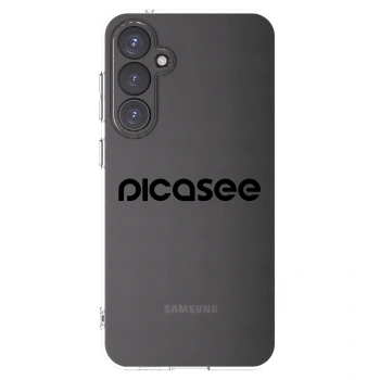 Picasee silikonowe przeźroczyste etui na Samsung Galaxy S23 FE S711B - Picasee - new logo - black