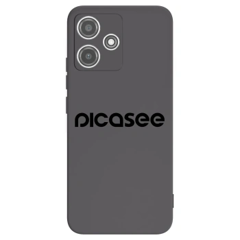 Picasee silikonowe czarne etui na Xiaomi Redmi 12 5G - Picasee - new logo - black