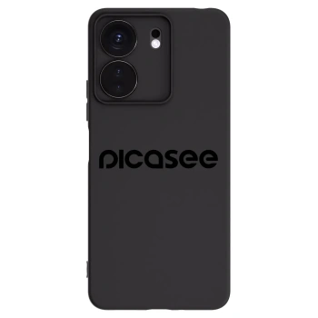 Picasee silikonowe czarne etui na Xiaomi Redmi 13C 4G - Picasee - new logo - black