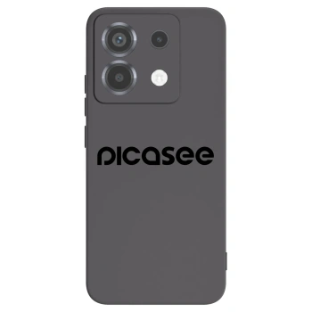 Picasee silikonowe czarne etui na Xiaomi Poco X6 - Picasee - new logo - black