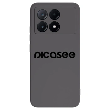 Picasee silikonowe czarne etui na Xiaomi Poco X6 Pro - Picasee - new logo - black