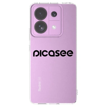 Picasee silikonowe przeźroczyste etui na Xiaomi Redmi Note 13 Pro 5G - Picasee - new logo - black