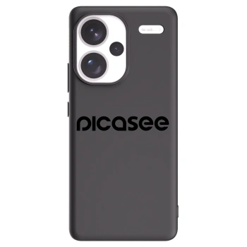 Picasee silikonowe czarne etui na Xiaomi Redmi Note 13 Pro+ 5G - Picasee - new logo - black