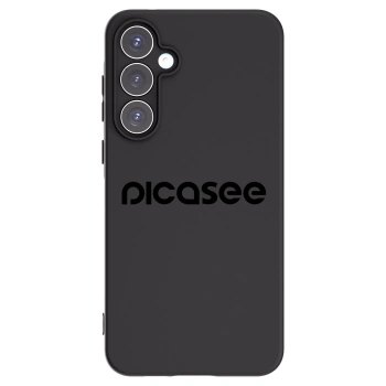 Picasee silikonowe czarne etui na Samsung Galaxy A55 5G A556B - Picasee - new logo - black
