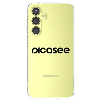 Picasee silikonowe przeźroczyste etui na Samsung Galaxy A35 5G A356B - Picasee - new logo - black