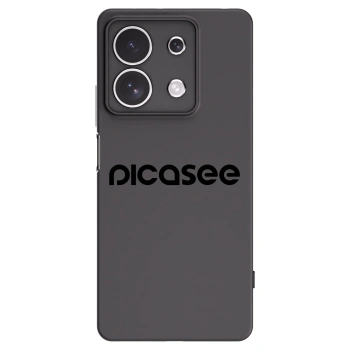 Picasee silikonowe czarne etui na Xiaomi Redmi Note 13 4G - Picasee - new logo - black