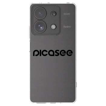 Picasee silikonowe przeźroczyste etui na Xiaomi Redmi Note 13 Pro 4G - Picasee - new logo - black