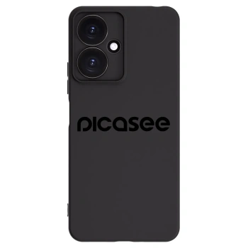 Picasee silikonowe czarne etui na Xiaomi Redmi 13C 5G - Picasee - new logo - black