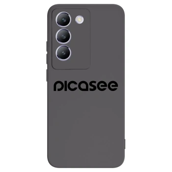 Picasee silikonowe czarne etui na Vivo V40 SE 5G - Picasee - new logo - black