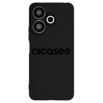 Picasee silikonowe czarne etui na Xiaomi Redmi 13 4G - Picasee - new logo - black