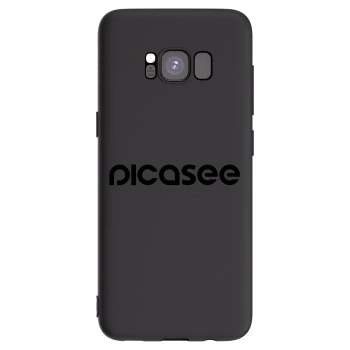 Picasee silikonowe czarne etui na Samsung Galaxy S8 G950F - Picasee - new logo - black