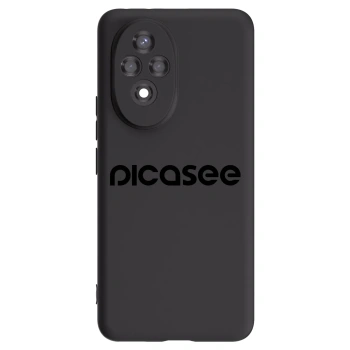 Picasee silikonowe czarne etui na Honor 200 5G - Picasee - new logo - black