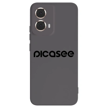 Picasee silikonowe czarne etui na Motorola Moto G85 - Picasee - new logo - black