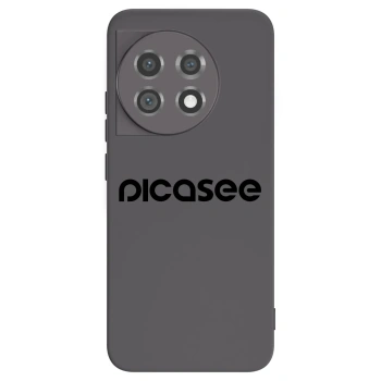 Picasee silikonowe czarne etui na OnePlus 11 5G - Picasee - new logo - black