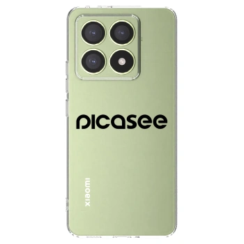 Picasee silikonowe przeźroczyste etui na Xiaomi 14T - Picasee - new logo - black