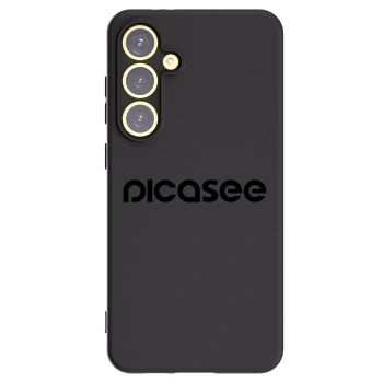 Picasee silikonowe czarne etui na Samsung Galaxy S24 FE S721B - Picasee - new logo - black