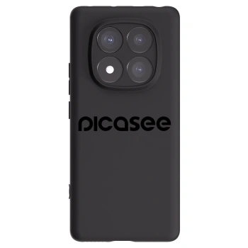 Picasee silikonowe czarne etui na Xiaomi Redmi Note 14 Pro 5G - Picasee - new logo - black