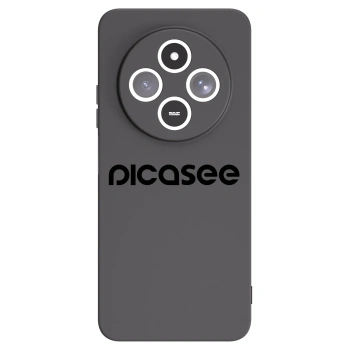 Picasee silikonowe czarne etui na Xiaomi Redmi 14C - Picasee - new logo - black