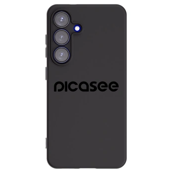 Picasee silikonowe czarne etui na Samsung Galaxy S25 5G - Picasee - new logo - black