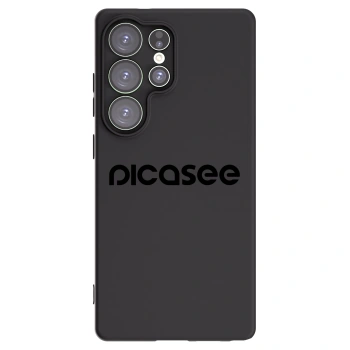 Picasee silikonowe czarne etui na Samsung Galaxy S25 Ultra 5G - Picasee - new logo - black