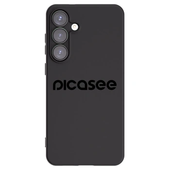 Picasee silikonowe czarne etui na Samsung Galaxy S25+ 5G - Picasee - new logo - black