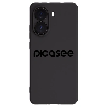 Picasee silikonowe czarne etui na Xiaomi Poco X7 Pro 5G - Picasee - new logo - black