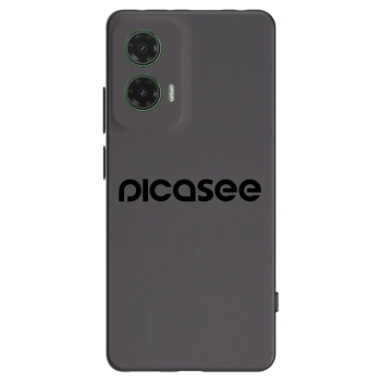 Picasee silikonowe czarne etui na Motorola Moto G35 5G - Picasee - new logo - black