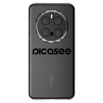 Picasee silikonowe przeźroczyste etui na Honor Magic7 Pro 5G - Picasee - new logo - black