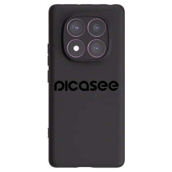 Picasee silikonowe czarne etui na Xiaomi Redmi Note 14 Pro 4G - Picasee - new logo - black