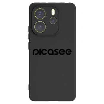 Picasee silikonowe czarne etui na Xiaomi Redmi Note 14 4G - Picasee - new logo - black