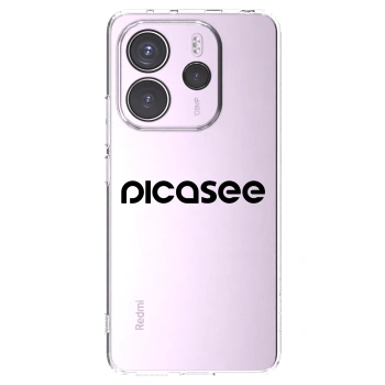 Picasee silikonowe przeźroczyste etui na Xiaomi Redmi Note 14 4G - Picasee - new logo - black