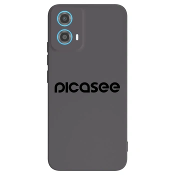 Picasee silikonowe czarne etui na Motorola Moto G34 5G - Picasee - new logo - black