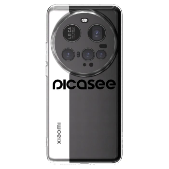 Picasee silikonowe przeźroczyste etui na Xiaomi 15 Ultra - Picasee - new logo - black